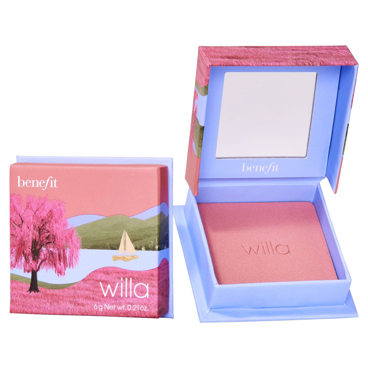 Sanfter Neutral-Rosa Puder Rouge