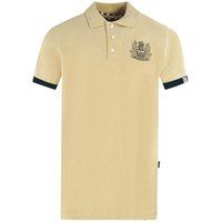 Aquascutum - Poloshirt für Herren/Damen Unisex, Kragen mit Logo (Beige)
