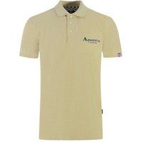 Aquascutum - "London Classic" Poloshirt für Herren/Damen Unisex (Beige)