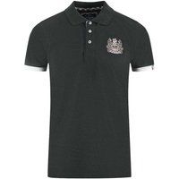 Aquascutum Unisex Erwachsenen Logo Kragen Polo-Shirt (Schwarz)