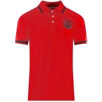 Aquascutum Unisex Erwachsenen Aldis Tipped Polo-Shirt (Rot)