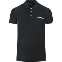Aquascutum Unisex Erwachsene Boxed Logo Polo Shirt (Schwarz)