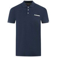 Aquascutum Unisex Erwachsene Boxed Logo Polo-Shirt (Marineblau)