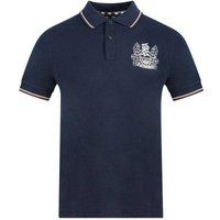 Aquascutum Unisex Erwachsenen Aldis Crest Polo-Shirt (Marineblau)