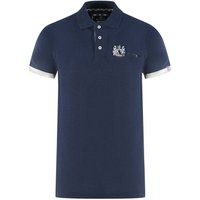 Aquascutum - "London Aldis" Poloshirt für Herren/Damen Unisex (Marine)