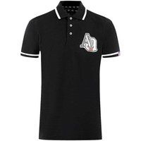 Aquascutum - "AQ 1851" Poloshirt für Herren/Damen Unisex, Mit kontrastfarbenen Streifen (Schwarz)