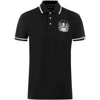 Aquascutum Unisex Erwachsenen Aldis Tipped Poloshirt (Schwarz)