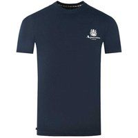 Aquascutum Herren London Aldis Logo T-Shirt (Marineblau)