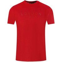 Aquascutum - "London 1851" T-Shirt für Herren, verklebt (Rot)