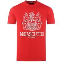 Aquascutum - "London Aldis" T-Shirt für Herren (Rot)