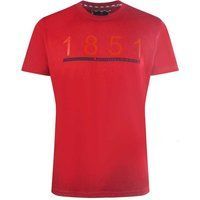Herren rotes T-Shirt mit Logo-Grafik