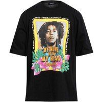 DSquared2 Unisex Erwachsene Mein Zuhause Ist In Meinem Kopf Bob Marley T-Shirt (Schwarz)