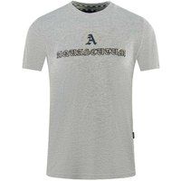 Aquascutum - T-Shirt für Herren/Damen Unisex, Logo (Grau)