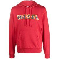 Diesel - Kapuzenpullover für Herren, Logo (Rot)