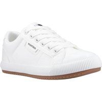 Weißer Canvas Schnür-Fashion-Sneaker