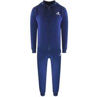 Aquascutum Herren Full Zip Trainingsanzug Set (Blau)