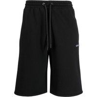 Schwarze Off-White Stitch Diags Skate Sweatshorts