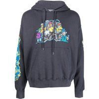 Baumwoll-Hoodie mit Graffiti-Print
