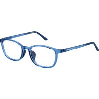 Blaue Rechteckige Vollrand-Brillenfassung