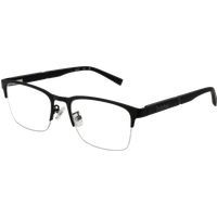 Rechteckige Halbrand Metallbrille