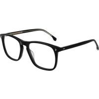Schwarze rechteckige Vollrandbrille