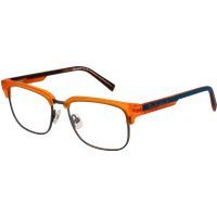 Orange Rahmen Rechteckige Unisex Brille