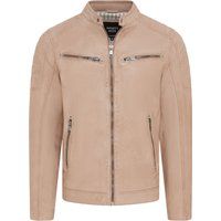 Schmale Leder-Bikerjacke für Herren