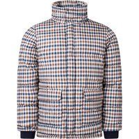 Aquascutum Herren Kariertes Aktives Daunenjacke (Beige)