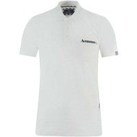 Aquascutum Unisex Erwachsenen Polo-Shirt mit Box-Logo (Weiß)