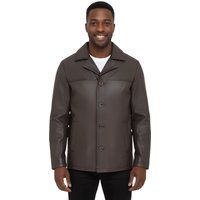 Braune italienische Lederblazerjacke