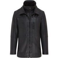 Herren Biker Lederjacke Mantel