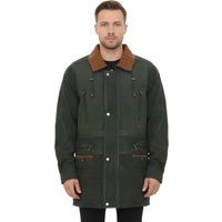Herren Parka Mantel aus Nubukleder