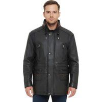 Herren Parka Mantel aus Lammnappa Leder