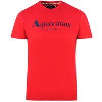 Aquascutum Herren London T-Shirt (Rot)