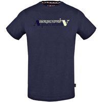Aquascutum - T-Shirt für Herren, Logo (Dunkles Marineblau)