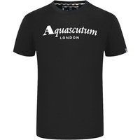 Aquascutum Herren London T-Shirt (Schwarz)