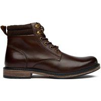 Herren braune Leder-Stiefeletten