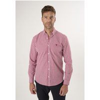 Schwarz-Weißes Gingham Langarmhemd