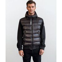 Herren Steppjacke mit Kapuze und Ärmeln