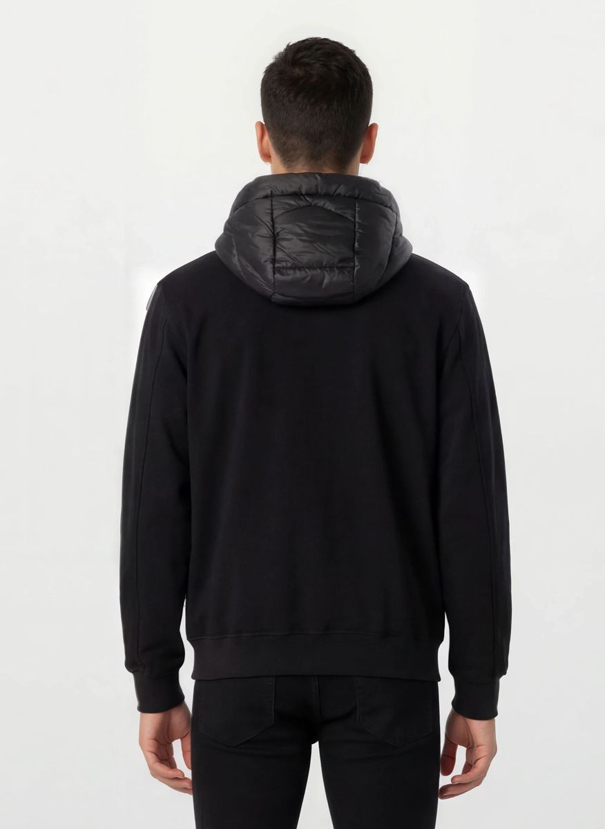 Hybrid-Steppjacke mit Kapuze