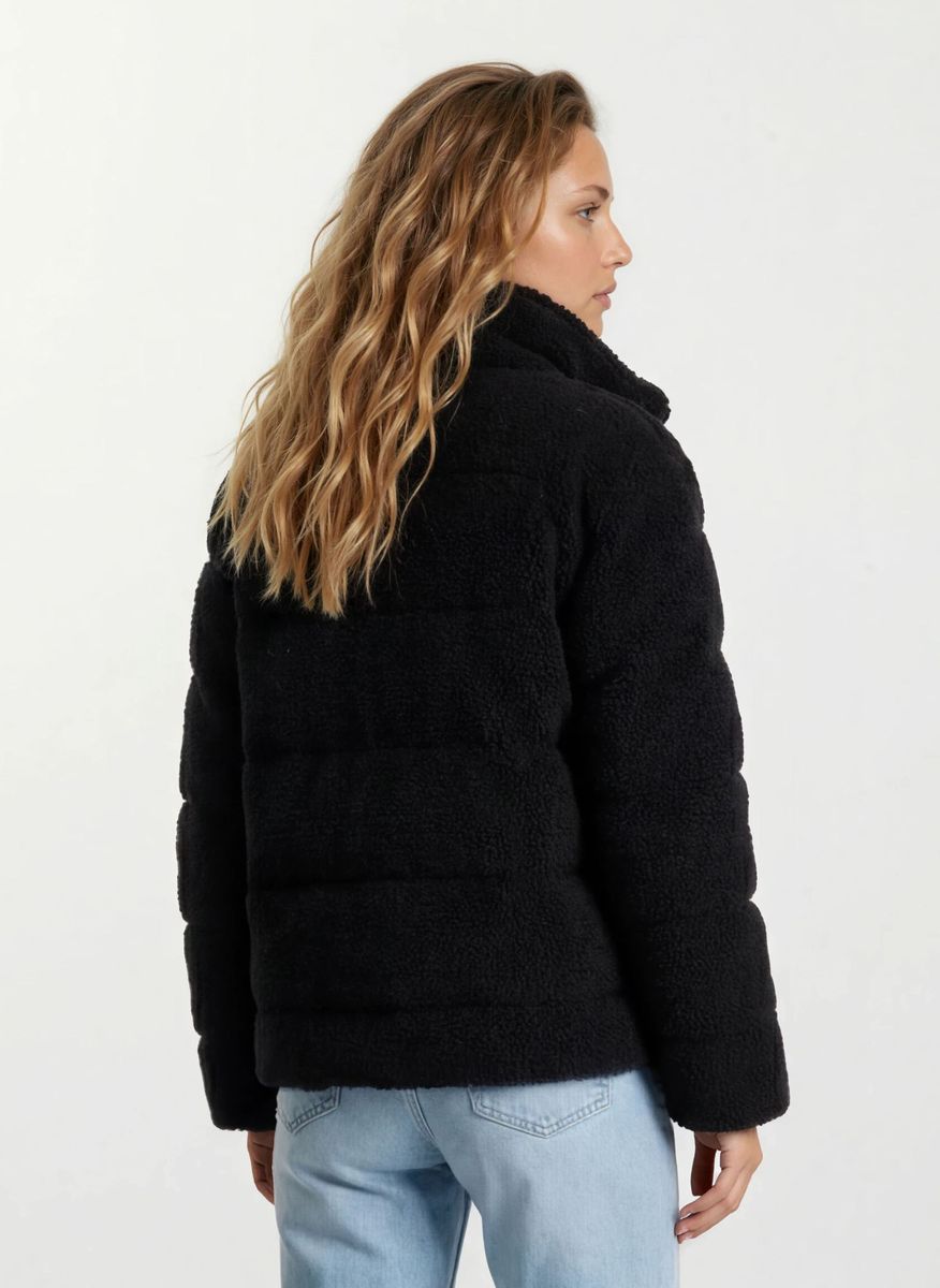 Wattierte Teddy-Fleece-Jacke