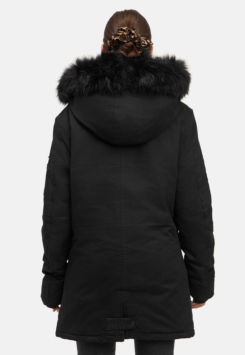 Parka mit Kunstfellbesatz an der Kapuze