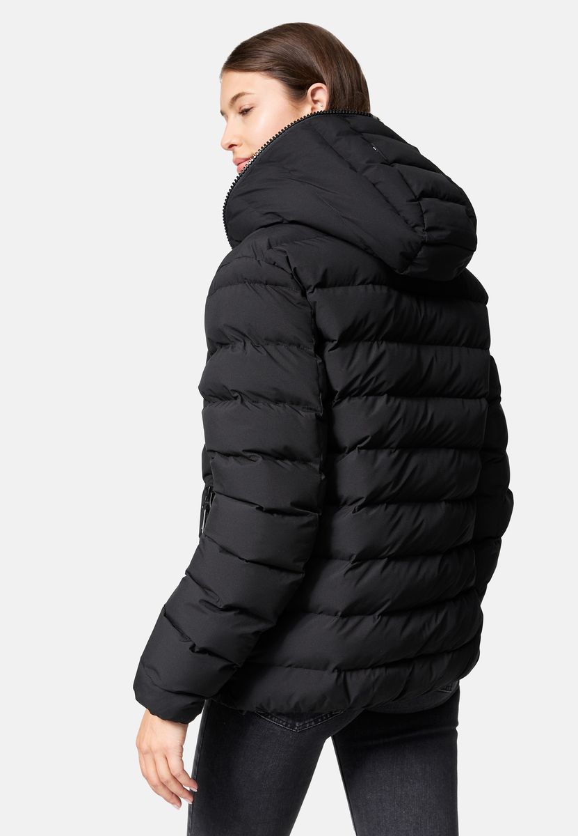 Gesteppte Pufferjacke mit Kapuze