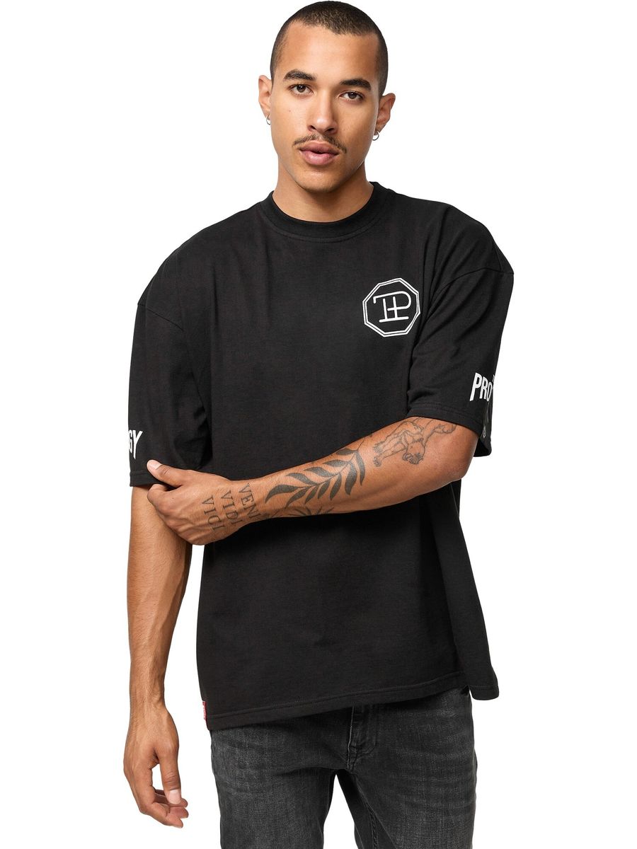 Lockeres T-Shirt mit Grafik-Logo