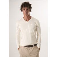 Klassischer Herren Strickpullover mit V-Ausschnitt