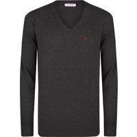 Klassischer Herren Strickpullover mit V-Ausschnitt