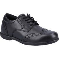 Hush Puppies Bridget JNR Mädchen Brogues Aus Schwarzem Leder