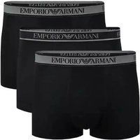 Herren-Boxershorts Schwarz 3er-Pack