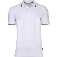 Herren Poloshirt rot mit Streifen