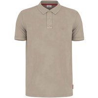 Herren Poloshirt rot mit Streifen